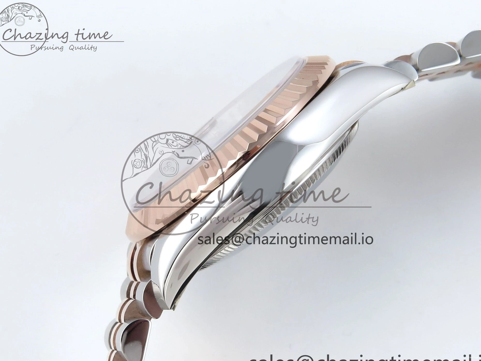 MiroTime 0102 QuickDry DateJust 31 278271 ARF 1:1 Best Edition 904L Steel White MOP Diamonds Dial on SS RG Jubilee Bracelet ETA 517